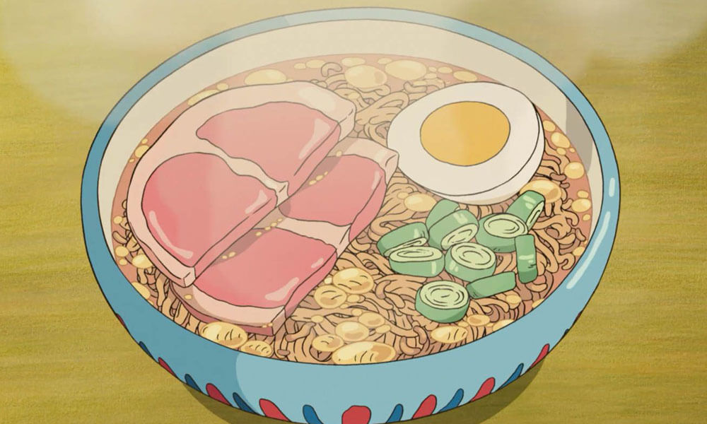 Plato de Ramen en Ponyo y el Secreto de la Sirenita