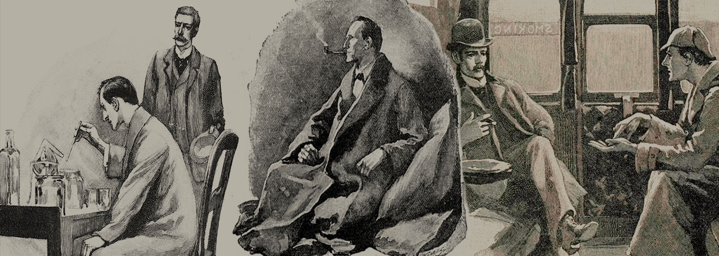 banner ilustrado de Sherlock Holmes
